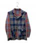 GANRYU COMME des GARCONS（ガンリュウ コム デ ギャルソン）の古着「チェックパッチワークジャケット」｜レッド×ブルー