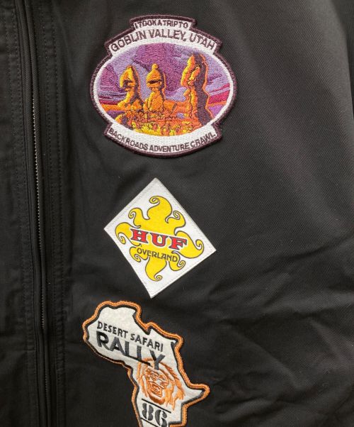 HUF（ハフ）HUF (ハフ) TOYOTA (トヨタ) LAND CRUISER OVERLAND TOURING JACKET ブラック サイズ:L 未使用品の古着・服飾アイテム