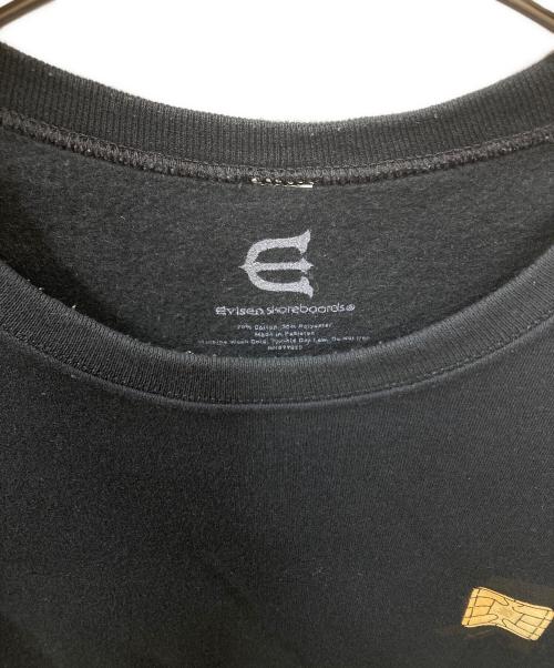 EVISEN（エビセン）EVISEN (エビセン) プリントスウェット ブラック サイズ:XLの古着・服飾アイテム