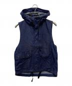 Engineered Garmentsエンジニアドガーメンツ）の古着「フーデットデニムベスト」｜ネイビー