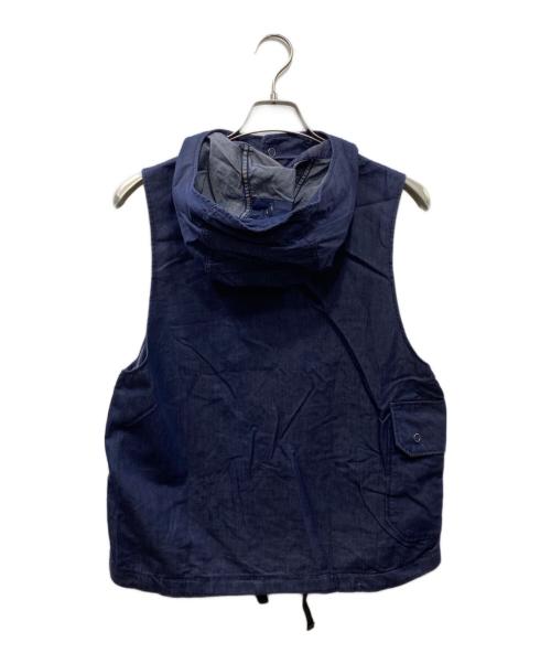 Engineered Garments（エンジニアドガーメンツ）Engineered Garments (エンジニアド ガーメンツ) フーデットデニムベスト ネイビー サイズ:Sの古着・服飾アイテム
