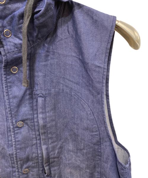 Engineered Garments（エンジニアドガーメンツ）Engineered Garments (エンジニアド ガーメンツ) フーデットデニムベスト ネイビー サイズ:Sの古着・服飾アイテム