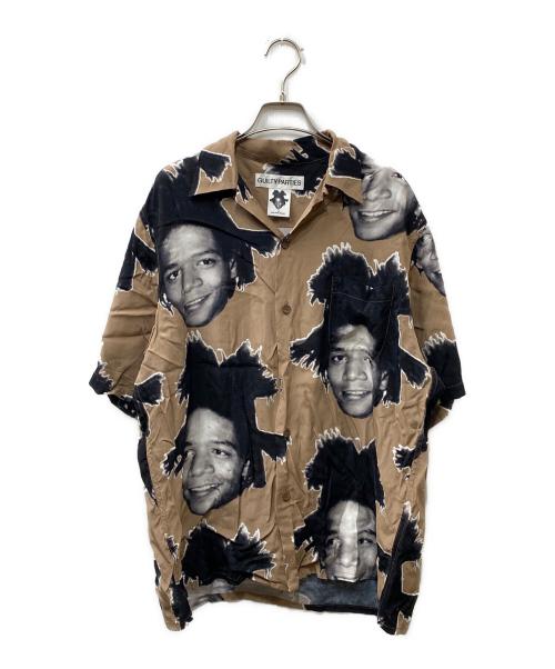 WACKO MARIA（ワコマリア）WACKO MARIA (ワコマリア) 23SS BASQUIAT-WM-HI12 バスキア アロハシャツ ブラウン×ブラック サイズ:Mの古着・服飾アイテム