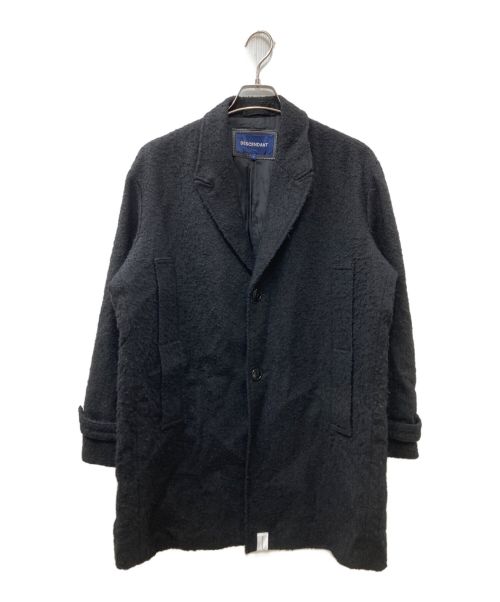 DESCENDANT（ディセンダント）DESCENDANT (ディセンダント) ダブルポケットチェスターコート ブラック サイズ:1の古着・服飾アイテム