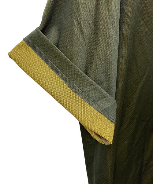 MARK&LONA（マークアンドロナ）MARK&LONA (マークアンドロナ) スカルロゴジャガードモックネックトップ オリーブ サイズ:50の古着・服飾アイテム