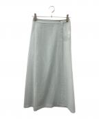 AURALEEオーラリー）の古着「シアースカート」｜スカイブルー