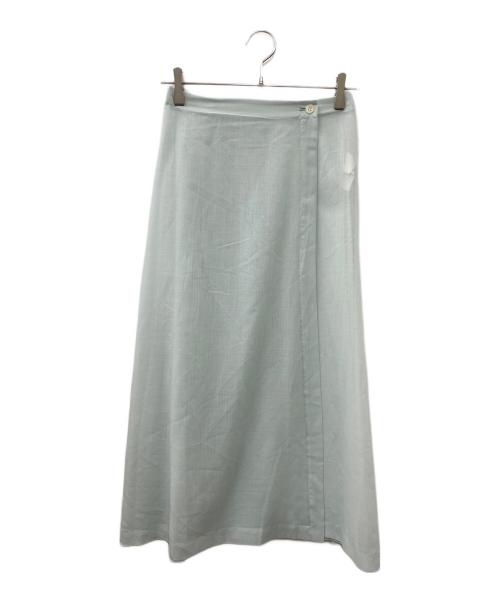 AURALEE（オーラリー）AURALEE (オーラリー) シアースカート スカイブルー サイズ:SIZE 0の古着・服飾アイテム