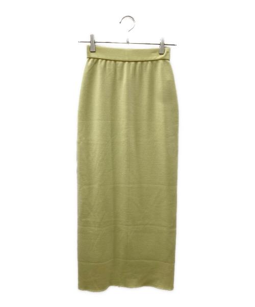 AURALEE（オーラリー）AURALEE (オーラリー) タイトニットスカート イエロー サイズ:SIZE 1の古着・服飾アイテム