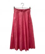 MM6 Maison Margielaエムエムシックスメゾンマルジェラ）の古着「20ss PLEATED SKIRT」｜ピンク