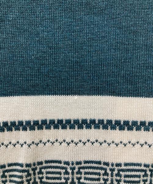 UNION（ユニオン）UNION (ユニオン) 24ss WHITMAN CARDIGAN グリーン×ホワイト サイズ:SIZE 3の古着・服飾アイテム