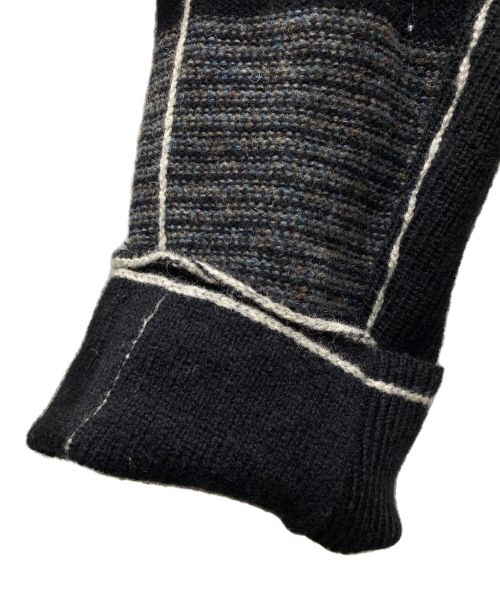 THE VIRIDI-ANNE（ヴィリジアン）THE VIRIDI-ANNE (ヴィリジアン) Checked Pullover Knit ブラック×グレー サイズ:5の古着・服飾アイテム