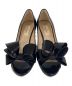 VALENTINO GARAVANI (ヴァレンティノ・ガラヴァーニ) パテントオープントゥーパンプス ブラック サイズ:SIZE 36：7000円