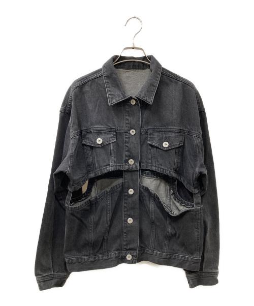 MAISON SPECIAL（メゾンスペシャル）MAISON SPECIAL (メゾンスペシャル) 2WAYレングスデニムジャケット Gジャン ブラック サイズ:SIZE Freeの古着・服飾アイテム