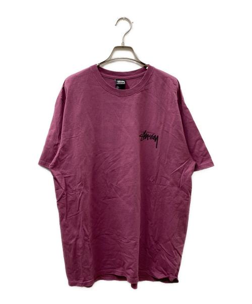 stussy（ステューシー）stussy (ステューシー) CHERRIES TEE ロゴTEE パープル サイズ:Lの古着・服飾アイテム