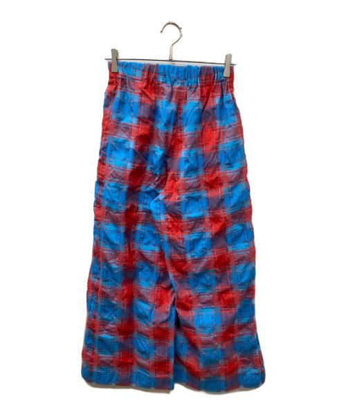 MAISON SPECIAL（メゾンスペシャル）MAISON SPECIAL (メゾンスペシャル) Checked Tack Easy Pants レッド×ブルー サイズ:38の古着・服飾アイテム