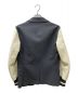 COMME des GARCONS JUNYA WATANABE MAN (コム デ ギャルソン ジュンヤ ワタナベ マン) 袖レザードッキングジャケット グレー×ホワイト サイズ:SS：17000円