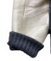 中古・古着 COMME des GARCONS JUNYA WATANABE MAN (コム デ ギャルソン ジュンヤ ワタナベ マン) 袖レザードッキングジャケット グレー×ホワイト サイズ:SS：17000円