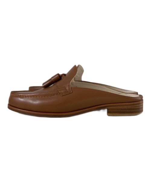 foot the coacher（フットザコーチャー）foot the coacher (フットザコーチャー) SINGLE TASSEL タッセル スリッポンローファー ブラウン サイズ:8の古着・服飾アイテム