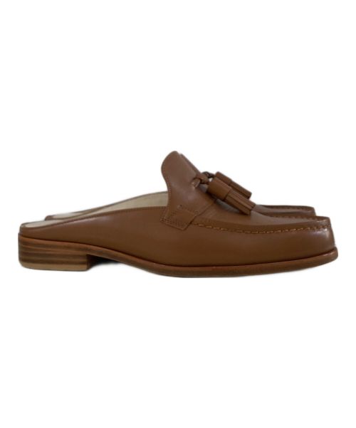 foot the coacher（フットザコーチャー）foot the coacher (フットザコーチャー) SINGLE TASSEL タッセル スリッポンローファー ブラウン サイズ:8の古着・服飾アイテム