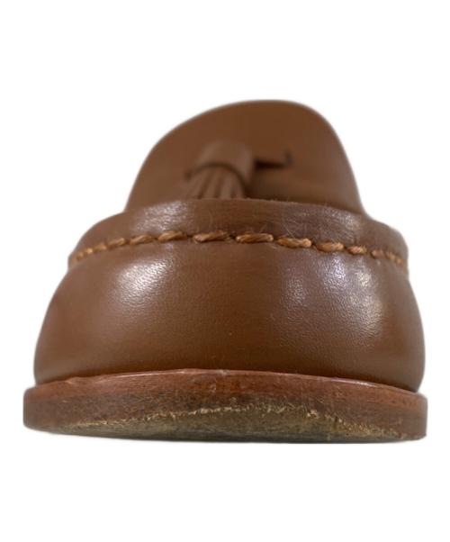 foot the coacher（フットザコーチャー）foot the coacher (フットザコーチャー) SINGLE TASSEL タッセル スリッポンローファー ブラウン サイズ:8の古着・服飾アイテム