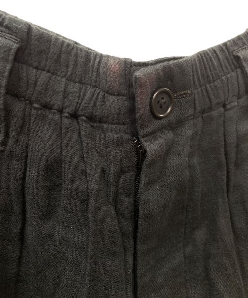 Yohji Yamamoto pour homme（ヨウジヤマモト プールオム）Yohji Yamamoto pour homme (ヨウジヤマモト プールオム) クロップドワイドパンツ ブラック サイズ:3の古着・服飾アイテム