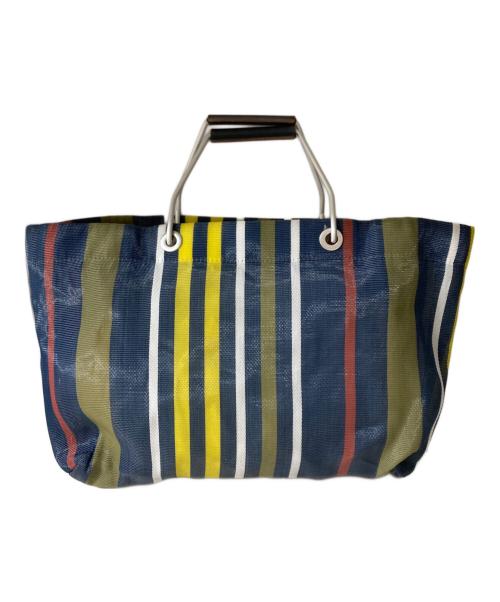 MARNI（マルニ）MARNI (マルニ) メッシュトートバッグ ネイビー×ベージュの古着・服飾アイテム