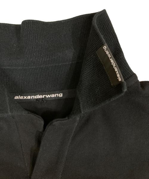ALEXANDER WANG（アレキサンダー・ワン）ALEXANDER WANG (アレキサンダーワン) オーバーサイズポロシャツ ブラック サイズ:Lの古着・服飾アイテム