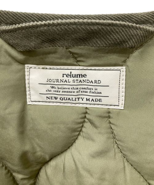 JOURNAL STANDARD relume（ジャーナルスタンダード レリューム）JOURNAL STANDARD relume (ジャーナルスタンダード レリューム) RIPSTOPキルティングブルゾン オリーブ サイズ:Freeの古着・服飾アイテム