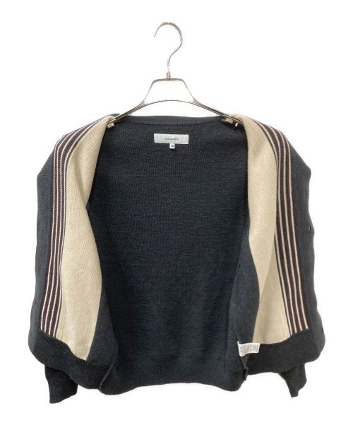 SASQUATCHfabrix.（サスクワッチファブリックス）SASQUATCHfabrix. (サスクワッチファブリックス) RETRO CARDIGAN グレー×アイボリー サイズ:Sの古着・服飾アイテム