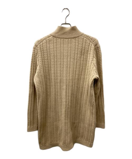 JIL SANDER NAVY（ジルサンダー ネイビー）JIL SANDER NAVY (ジルサンダー ネイビー) ウールアルパカロングカーディガン ベージュ サイズ:XLの古着・服飾アイテム