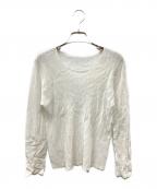 PLEATS PLEASEプリーツプリーズ）の古着「プリーツブラウス カットソー」｜ホワイト