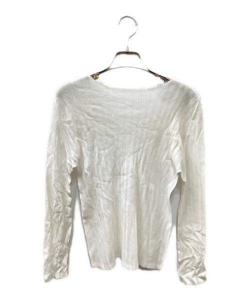 PLEATS PLEASE（プリーツプリーズ）PLEATS PLEASE (プリーツプリーズ) プリーツブラウス カットソー ホワイト サイズ:SIZE 03の古着・服飾アイテム