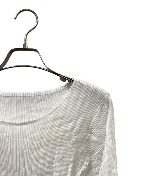 PLEATS PLEASE（プリーツプリーズ）PLEATS PLEASE (プリーツプリーズ) プリーツブラウス カットソー ホワイト サイズ:SIZE 03の古着・服飾アイテム