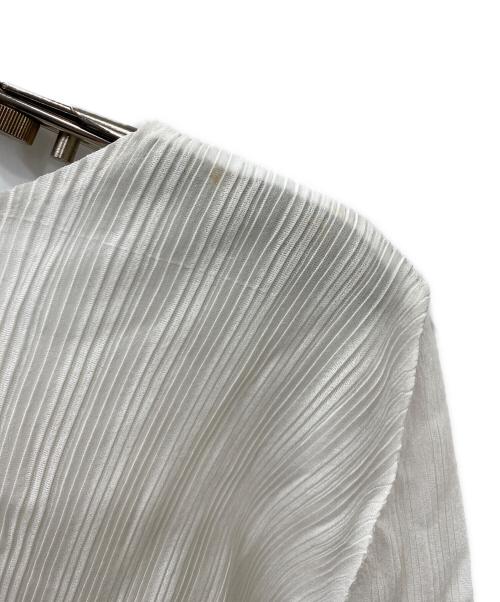PLEATS PLEASE（プリーツプリーズ）PLEATS PLEASE (プリーツプリーズ) プリーツブラウス カットソー ホワイト サイズ:SIZE 03の古着・服飾アイテム