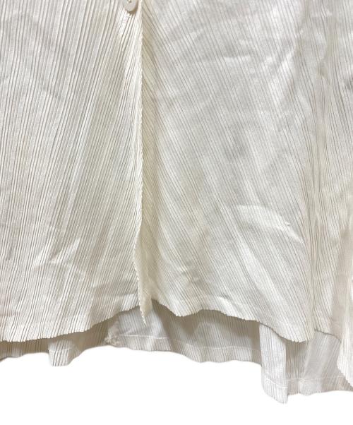 PLEATS PLEASE（プリーツプリーズ）PLEATS PLEASE (プリーツプリーズ) プリーツカーディガン ホワイト サイズ:SIZE 03の古着・服飾アイテム