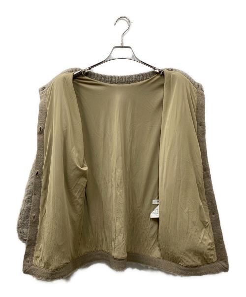 Ameri（アメリ）Ameri (アメリ) 2WAY MOHAIR SHAGGY KNIT　モヘヤシャギーカーディガン ベージュ サイズ:Freeの古着・服飾アイテム