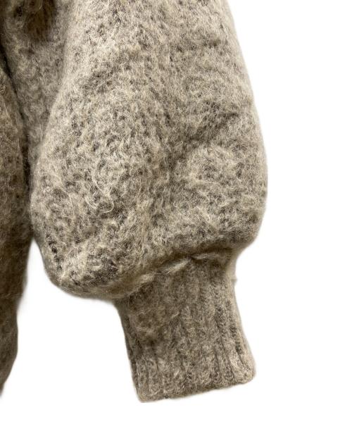Ameri（アメリ）Ameri (アメリ) 2WAY MOHAIR SHAGGY KNIT　モヘヤシャギーカーディガン ベージュ サイズ:Freeの古着・服飾アイテム