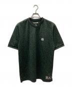 BlackEyePatchブラックアイパッチ）の古着「OG LABEL LEOPARD MESH JERSEY」｜グリーン×ブラック