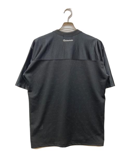 BlackEyePatch（ブラックアイパッチ）BlackEyePatch (ブラックアイパッチ) SLOPPY SCRIFT HOCKEY JERSEY ブラック サイズ:Mの古着・服飾アイテム