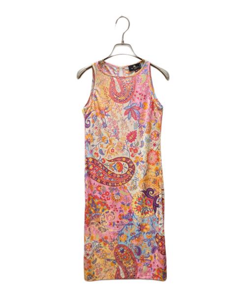 ETRO（エトロ）ETRO (エトロ) ペイズリー柄ノースリーブワンピース ピンク サイズ:40の古着・服飾アイテム