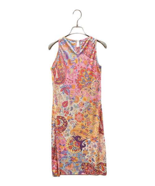 ETRO（エトロ）ETRO (エトロ) ペイズリー柄ノースリーブワンピース ピンク サイズ:40の古着・服飾アイテム