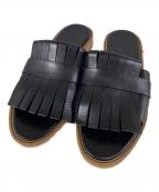 RBSアールビーエス）の古着「タッセルサンダル」｜ブラック