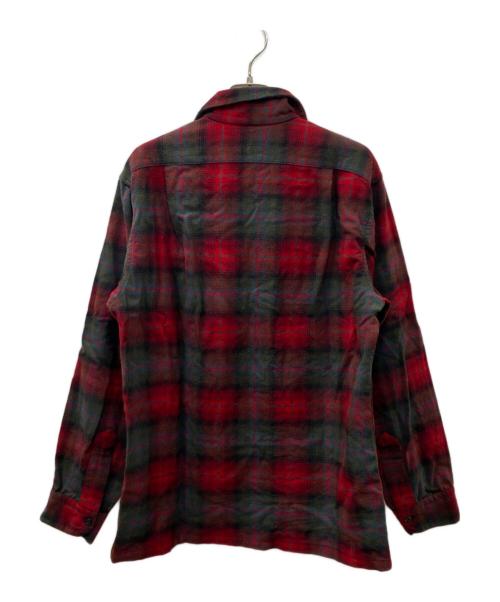 PENDLETON（ペンドルトン）PENDLETON (ペンドルトン) 50S チェックネルシャツ レッド×グリーン サイズ:Mの古着・服飾アイテム