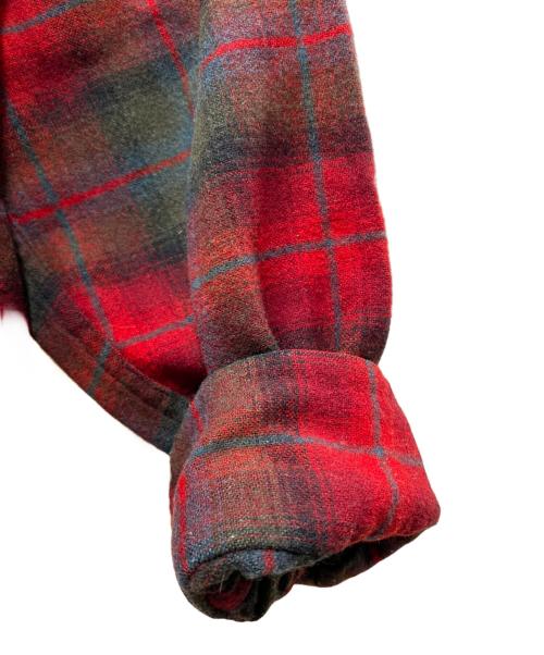 PENDLETON（ペンドルトン）PENDLETON (ペンドルトン) 50S チェックネルシャツ レッド×グリーン サイズ:Mの古着・服飾アイテム
