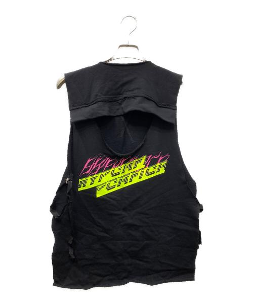 DIESEL（ディーゼル）DIESEL (ディーゼル) カットオフN/Sプリントスウェット ブラック サイズ:SIZE XSの古着・服飾アイテム