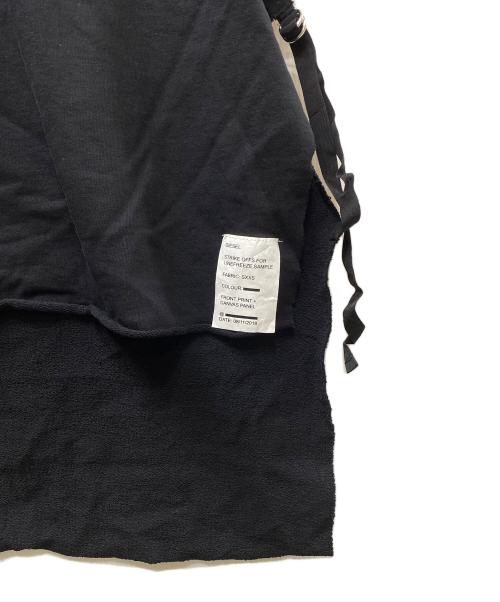 DIESEL（ディーゼル）DIESEL (ディーゼル) カットオフN/Sプリントスウェット ブラック サイズ:SIZE XSの古着・服飾アイテム