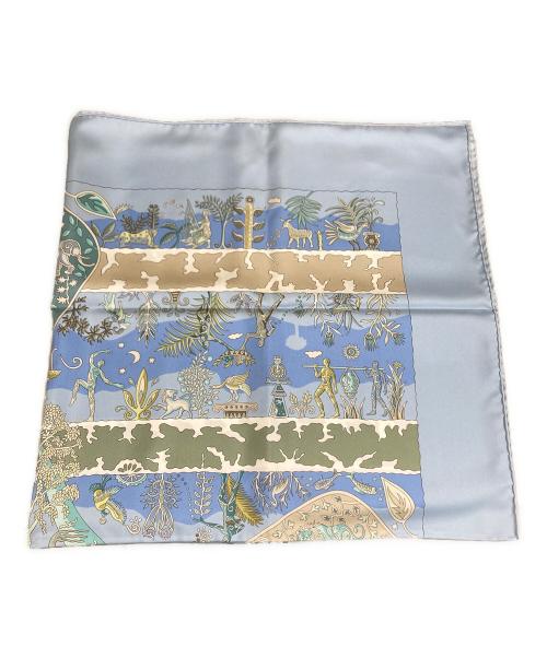 HERMES（エルメス）HERMES (エルメス) カレ90シルクスカーフ 肥沃な川 ブルー サイズ:OneSizeの古着・服飾アイテム