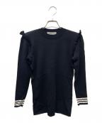 BORDERS at BALCONYボーダーズアットバルコニー）の古着「BASIC BORDER TOP」｜ブラック