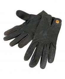 HERMES（エルメス）の古着「レザーグローブ」｜ブラック