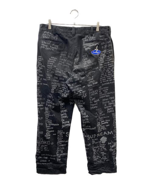 SUPREME（シュプリーム）Supreme (シュプリーム) 23SS Gonz Poems Chino Pant チノパン ブラック サイズ:SIZE 34の古着・服飾アイテム